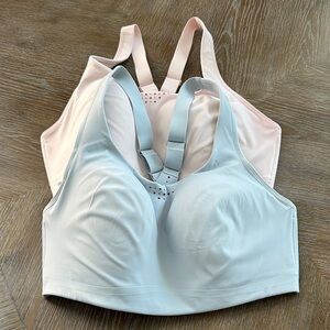 Athleta Light Blue and Soft Pink Sports Bras